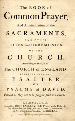 1662 Book of Common Prayer